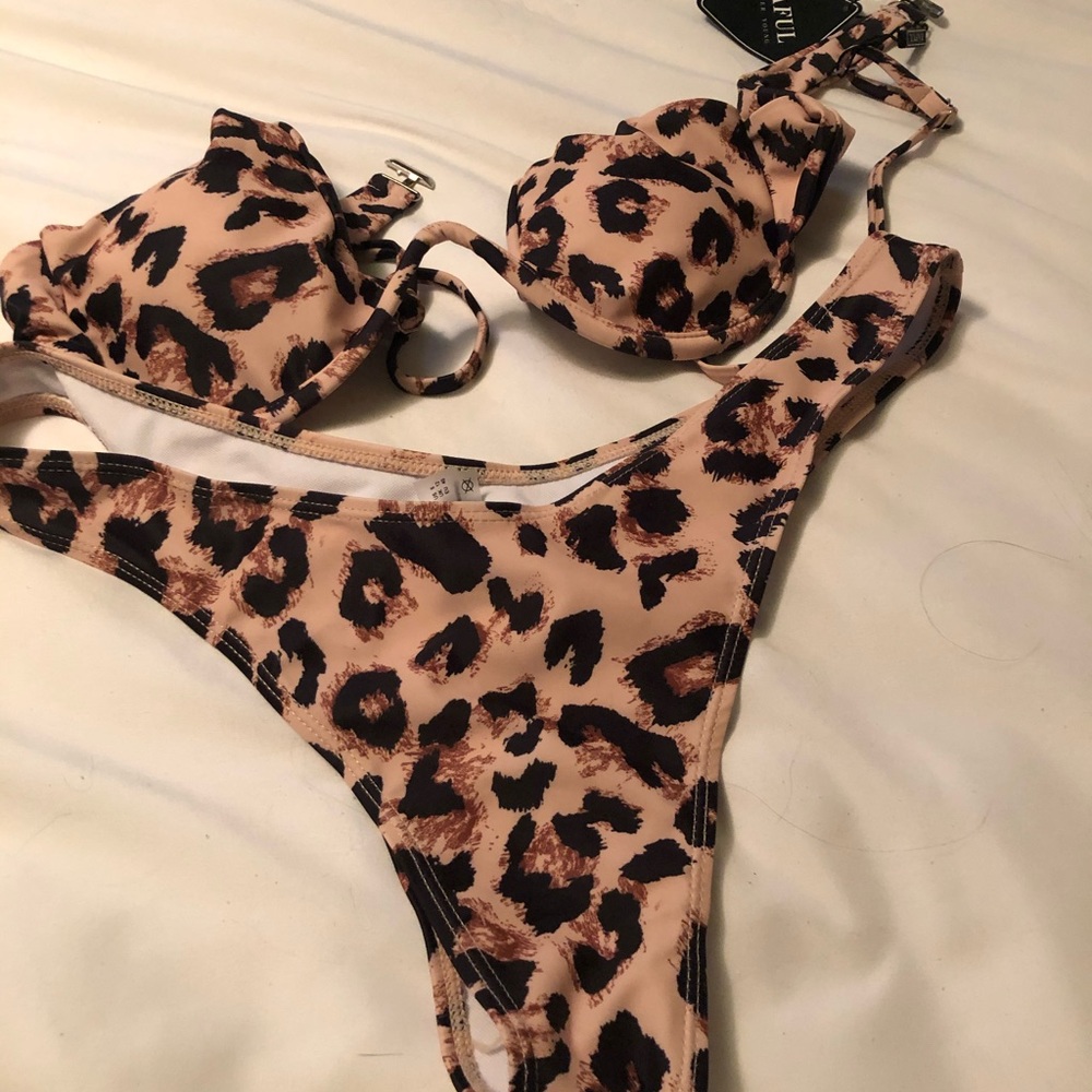 New Zaful Cheetah Bikini Swim Suit